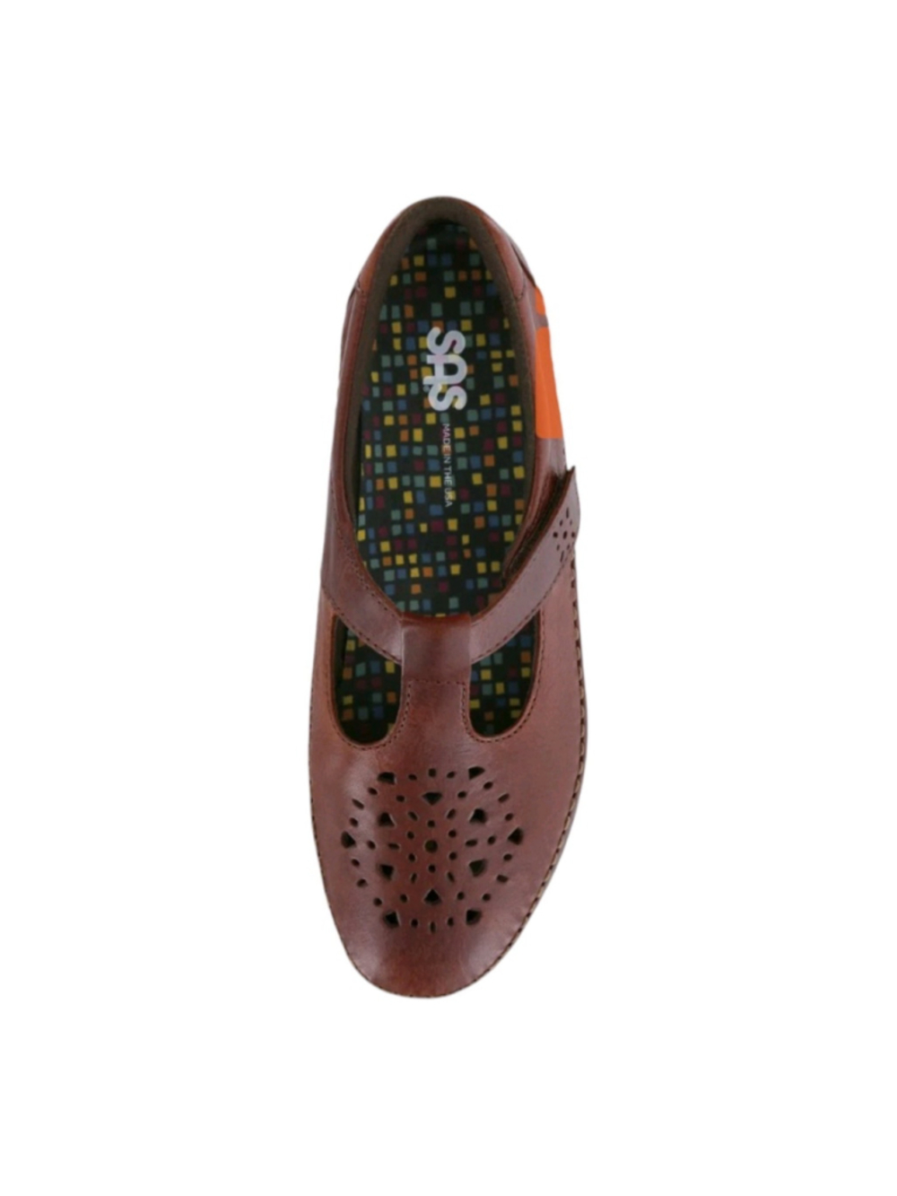 SAS Willow Mary Jane Loafer Women’s 7W Walnut Orthopedic Classic Leather